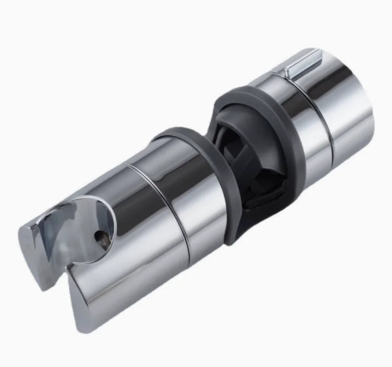 Support Douchette Rotatif Chromé en ABS pour Rail de Douche 18-25 mm