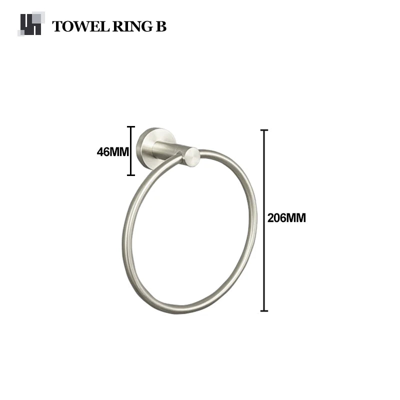Accessoires Salle de Bain Nickel Brossé à Choisir par Pièce
