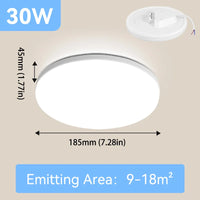 Plafonnier Cuisine LED Extra Plat 4,5 cm, Lot de 1 ou 4, 15 à 50 W
