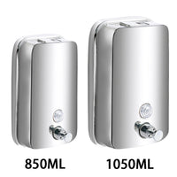 Distributeur de Savon Mural en Inox Grande Capacité