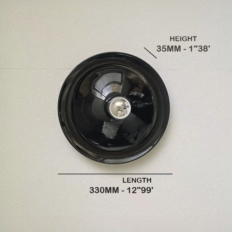Plafonnier Cuisine Plat et Applique Murale Disque Ø 33 cm, 5 Coloris