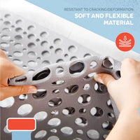 Tapis de Baignoire Antidérapant en TPE Perforé, 2 Tailles