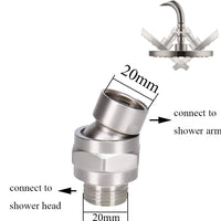 Rotule Orientable et Pommeau de Douche G1/2 à la Pièce, 18 Articles