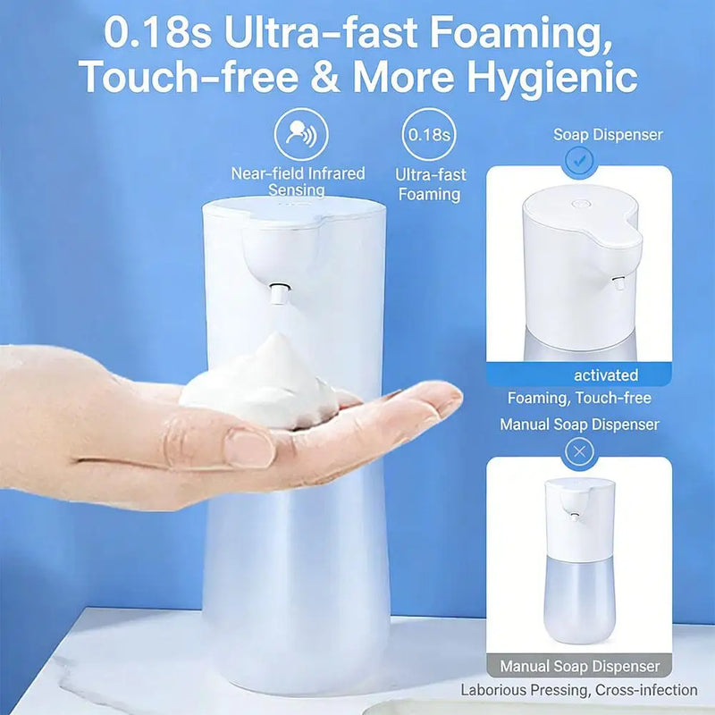 Distributeur de Savon Automatique Sans Contact Blanc