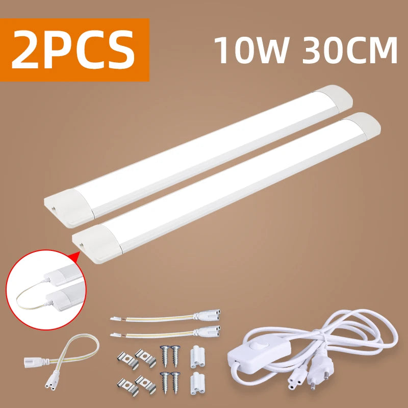 Réglette LED Cuisine Sous Meuble T5 ou Plate, 30 ou 50 cm