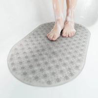Tapis de Douche Ovale à Bulles Ventouses Anti-Moisissure