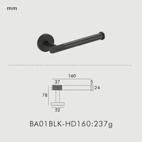 Accessoires Salle de Bain Laiton Noir, Doré, Argent ou Vieilli à la Pièce, 4 Articles