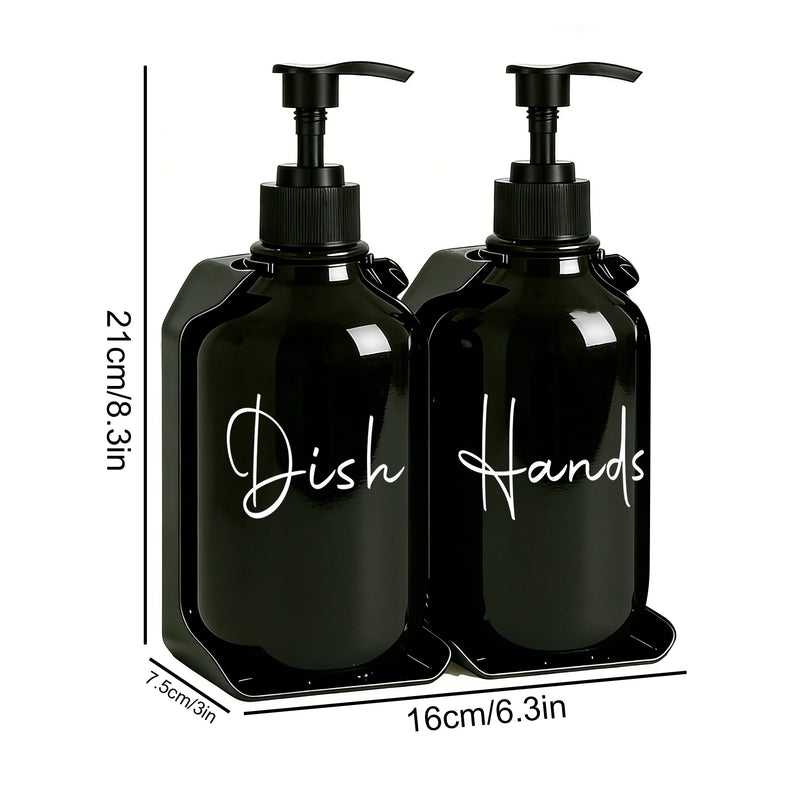 Distributeur de Savon Duo Mural Sans Perçage