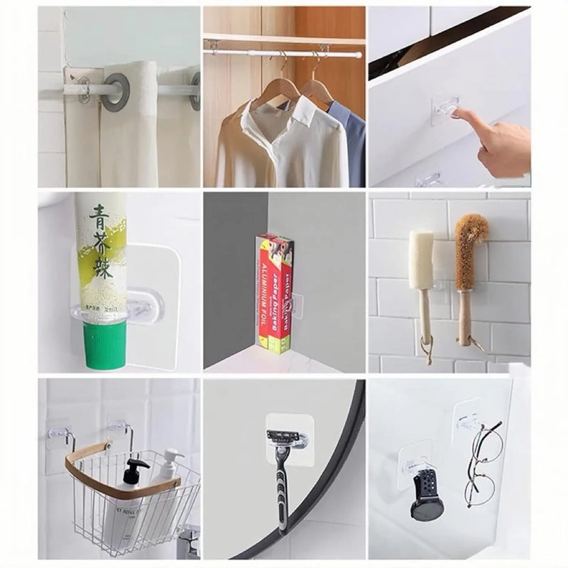 Support de Flacon Adhésif Transparent pour Pulvérisateur, Lot de 3 à 10