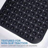 Tapis de Douche Antidérapant Ventouses et Trous de Drainage 9 Coloris