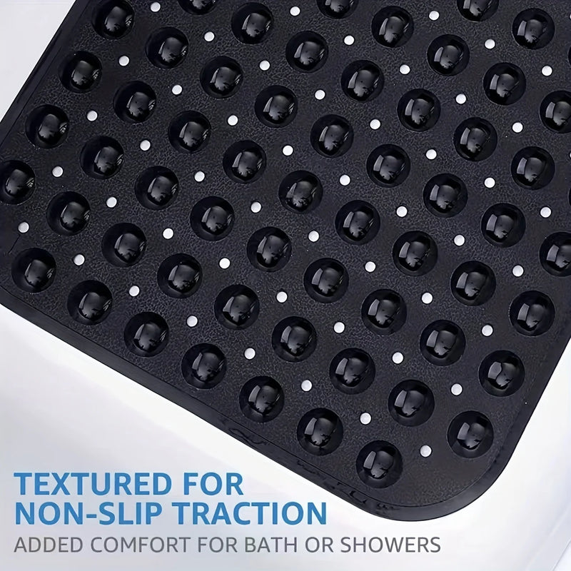 Tapis de Douche Antidérapant Ventouses et Trous de Drainage 9 Coloris