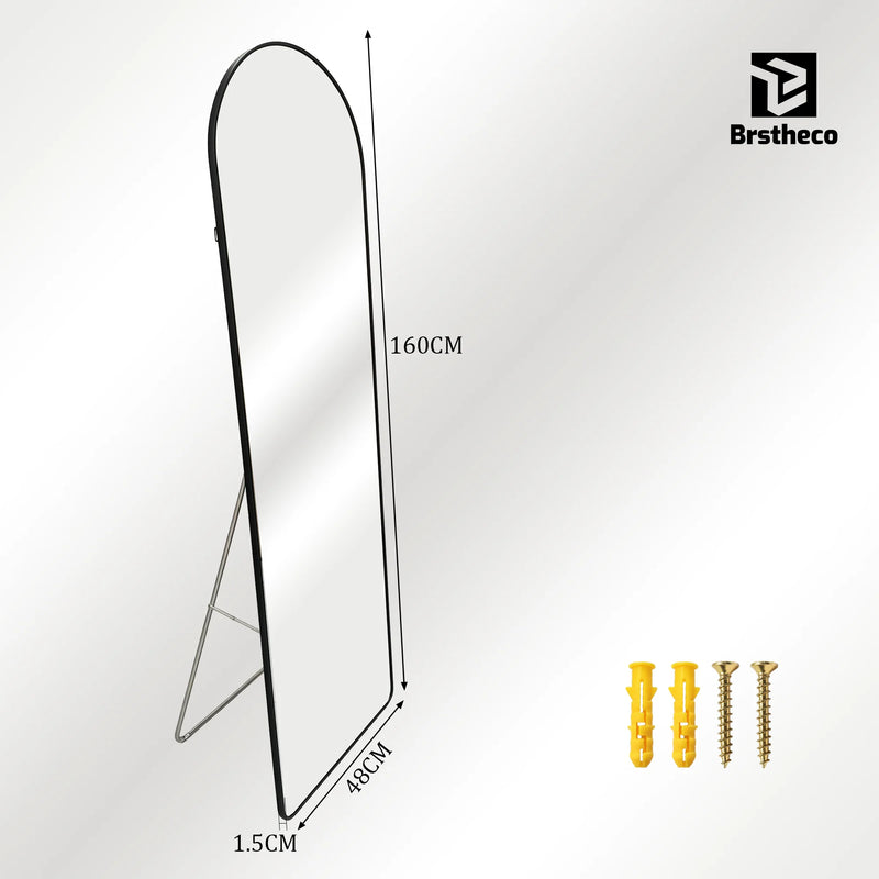 Miroir sur Pied Arche Cadre Aluminium 160 x 48 cm