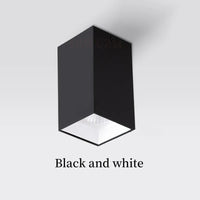 Spot LED en Saillie Cuisine Carré Anti-Éblouissement, 7 à 24 W, Noir ou Blanc