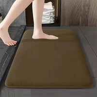 Tapis de Bain Velours de Corail Absorbant Séchage Rapide, 3 Dimensions