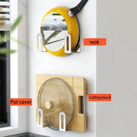 Range-Couvercle Mural Inox 304 Adhésif, 2 à 6 Supports, 3 Finitions