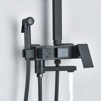 Colonne de Douche Pluie avec Douchette Bidet et Bec de Bain, 5 Finitions