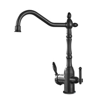 Mitigeur Cuisine Rétro Eau Filtrée en Laiton, Col de Cygne, 4 Finitions