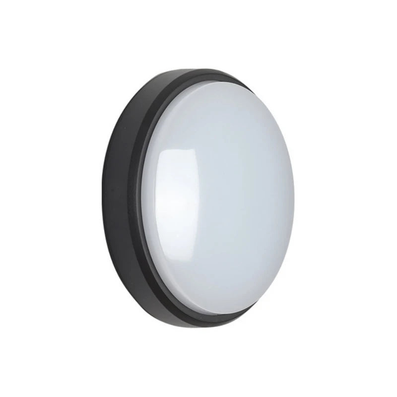 Plafonnier Cuisine LED Rond en Saillie Style Hublot, Noir ou Blanc, 16 ou 20 W