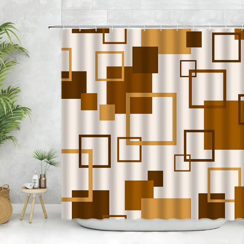Rideau de Douche en Tissu Polyester, 28 Motifs au Choix, 90 à 240 cm