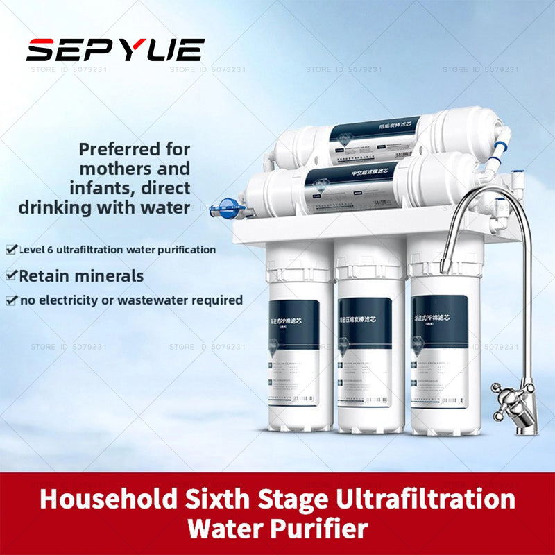 Filtre à Eau Cuisine Ultrafiltration 5 ou 6 Étapes Sans Électricité