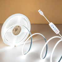 Ruban LED USB COB Variateur Sous Meuble Cuisine 1 à 5 m