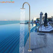 Colonne de Douche Extérieure Inox 235 cm, Noir Mat ou Brossé