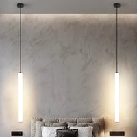 Suspension Cuisine Cylindrique Blanche LED 40 cm