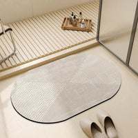 Tapis de Bain Absorbant à Séchage Rapide, Dos Antidérapant, 3 Tailles