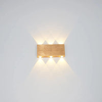 Applique Murale LED 6 Faisceaux Haut et Bas, Aluminium, 3 Finitions