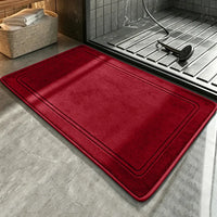 Tapis de Bain Antidérapant à Bordure en Relief, 11 Coloris, 2 Tailles