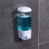 Distributeur de Savon Mural Blanc, Simple 500 ml ou Double 1 000 ml