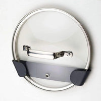 Range-Couvercle Auto-Adhésif Mural, 4 Supports Longs ou Paire à Bouton Doré