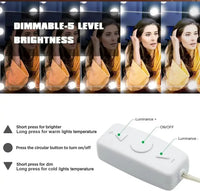 Kit 10 Ampoules LED Miroir Maquillage Hollywood USB