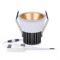 Spot LED Encastrable Cuisine Anti-Éblouissement, Noir ou Blanc, 7 ou 12 W