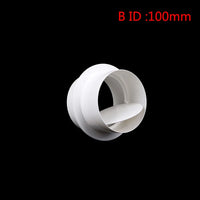 Clapet Anti-Retour Hotte et Ventilation, PVC Blanc, 80 à 200 mm