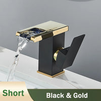 Mitigeur Lavabo Cascade LED Couleur Changeante
