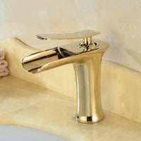 Mitigeur Lavabo Cascade Laiton, 9 Finitions, Bas ou Haut