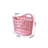 Panier à Linge Pliable Ajouré en Plastique, 3 Tailles, 4 Coloris
