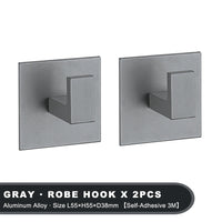Patère Adhésive Sans Perçage Aluminium 1 à 6 Pièces