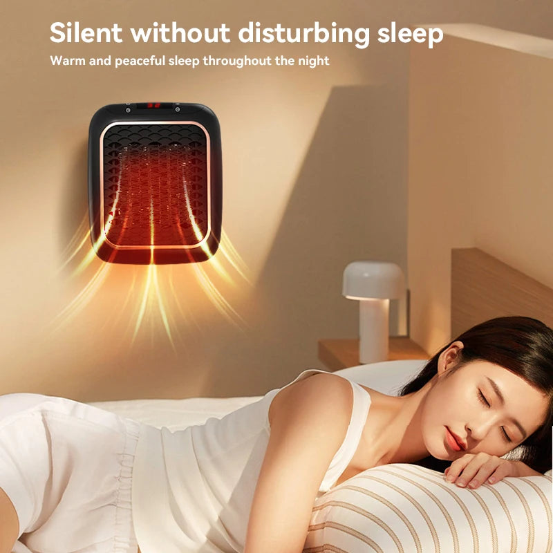 Radiateur Salle de Bain Mini Mural PTC avec Écran Digital et Télécommande