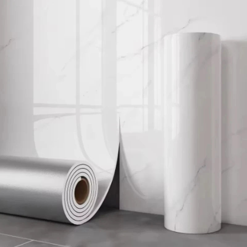 Crédence Adhésive Effet Marbre Mousse PVC, Rouleau 40 cm