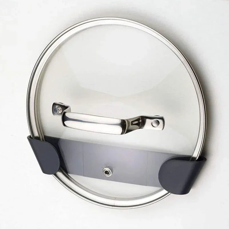 Range-Couvercle Casserole Adhésif pour Porte de Placard Gris, 1 à 4 Pièces