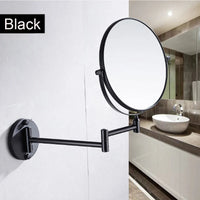 Miroir Grossissant Mural Double Face 3X Bras Pliant Aluminium 20 cm