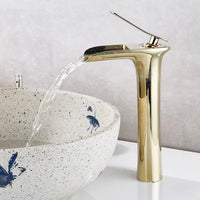 Mitigeur Lavabo Cascade Laiton, 9 Finitions, Bas ou Haut