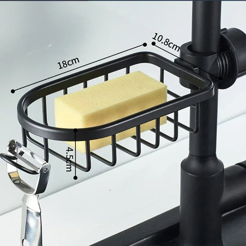 Étagère de Douche Murale Aluminium Panier Rangement