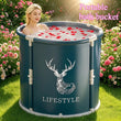 Baignoire Pliable Adulte Ronde 70 x 65 cm, Motif Cerf ou Licorne