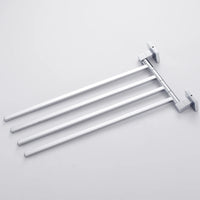 Porte-Serviette Pivotant Chromé en Inox, 2, 3 ou 4 Bras