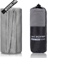 Serviette de Bain Microfibre Séchage Rapide avec Pochette, 4 Tailles