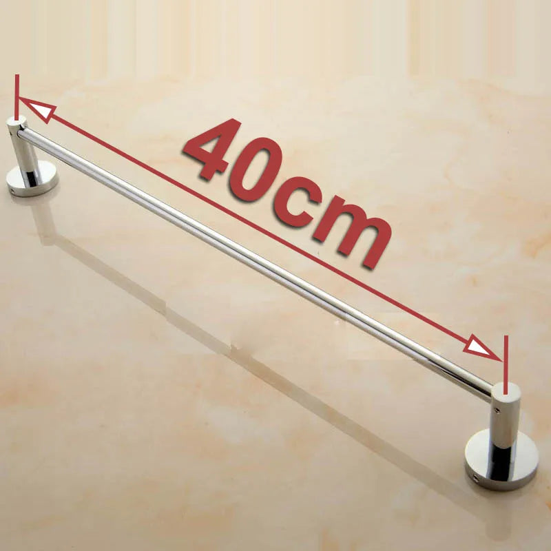 Porte-Serviette Mural Barre Laiton Massif Chromé, 25 à 55 cm