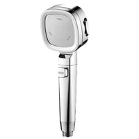 Pommeau de Douche Carré Chromé Haute Pression Filtrant